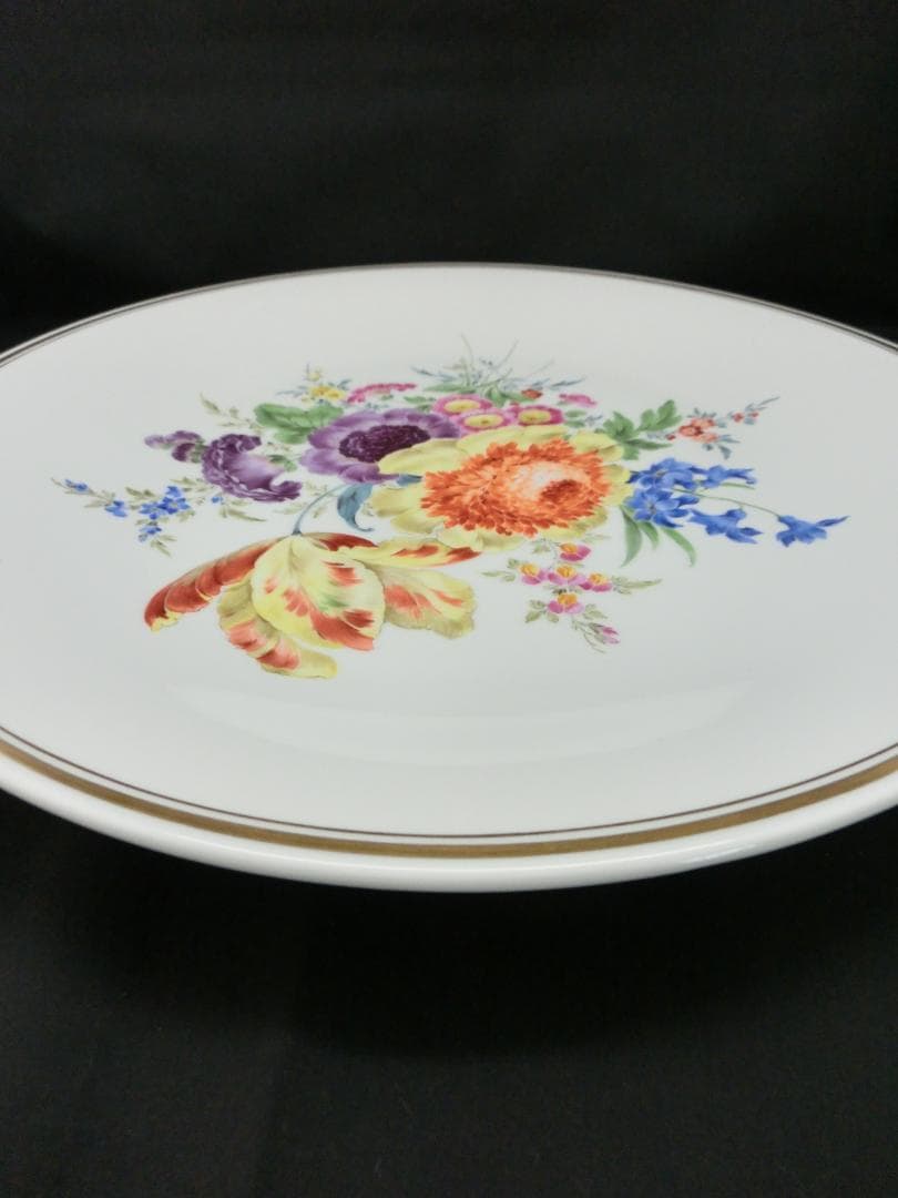 【マイセン】フラワーブウケ飾り皿