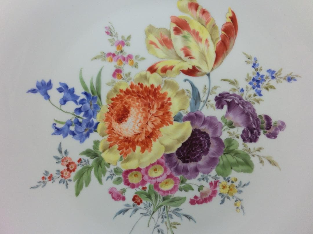 【マイセン】フラワーブウケ飾り皿