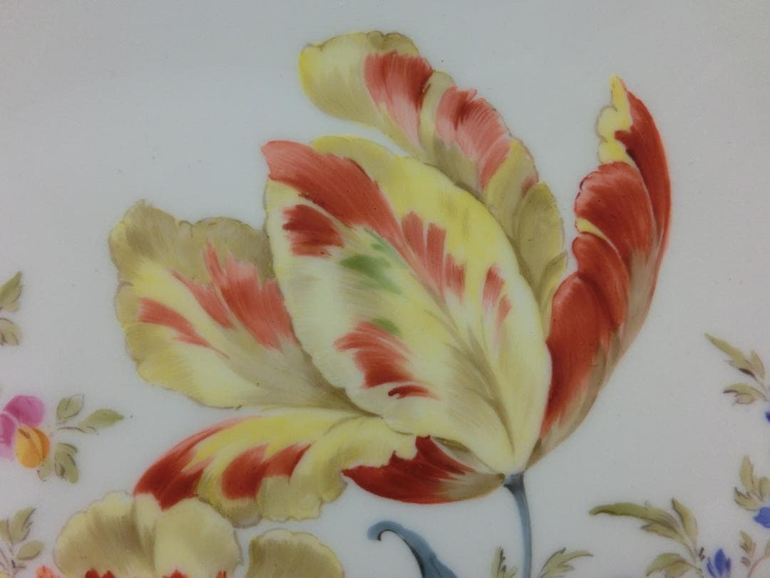 【マイセン】フラワーブウケ飾り皿