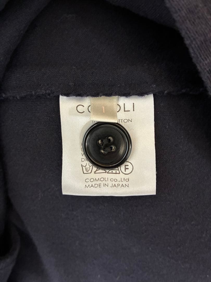 COMOLI セットアップ　インレイツイル　ネイビー