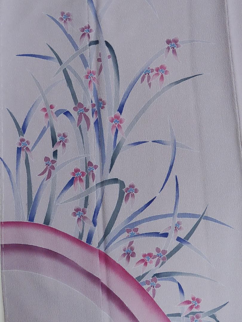 m*k様 付下げ　きもの英　はなぶさ　袷　身丈165cm　裄66cm　k3453