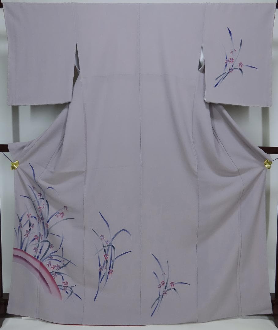 m*k様 付下げ　きもの英　はなぶさ　袷　身丈165cm　裄66cm　k3453