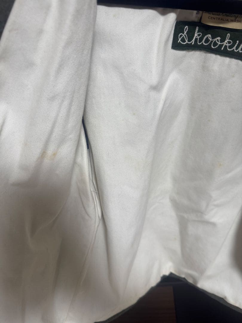 SKOOKUM スタジャン 36 グレー・ブラウン