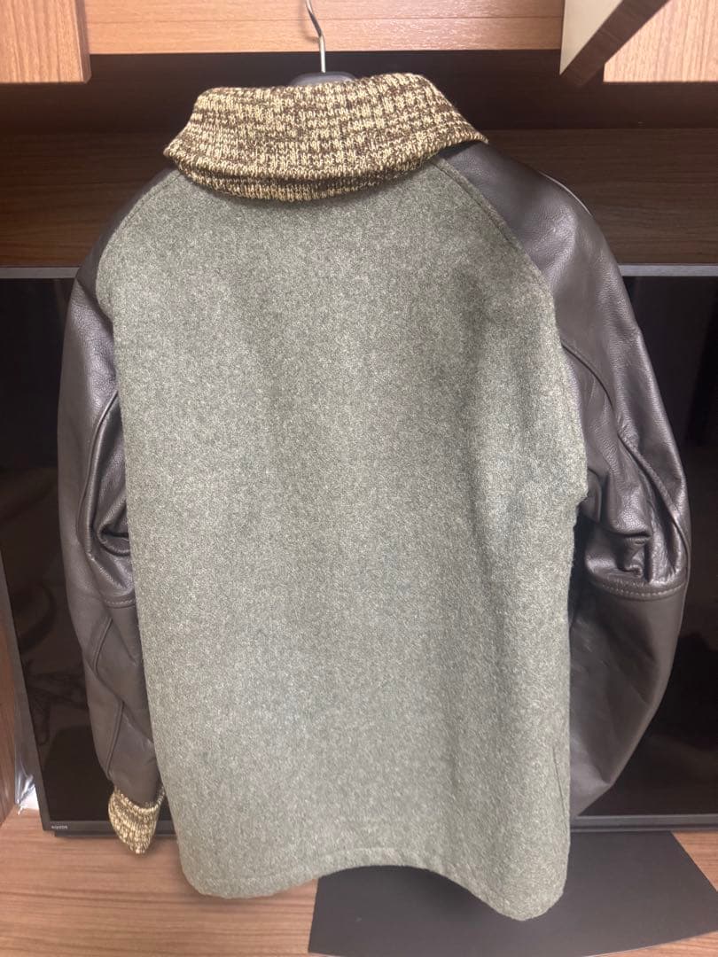 SKOOKUM スタジャン 36 グレー・ブラウン