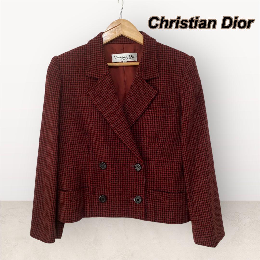 クリスチャンディオール　Christian Dior ダブルジャケット M 短丈