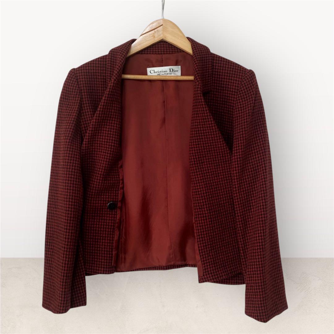 クリスチャンディオール　Christian Dior ダブルジャケット M 短丈