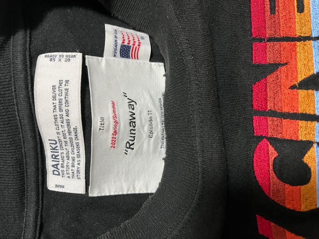 【早い者勝ち！大幅値下げ可】DAIRIKU 23SS NEW CINEMA