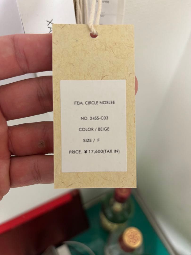 JIAN YE CIRCLE NOSLEE CHARCOAL タンクトップ