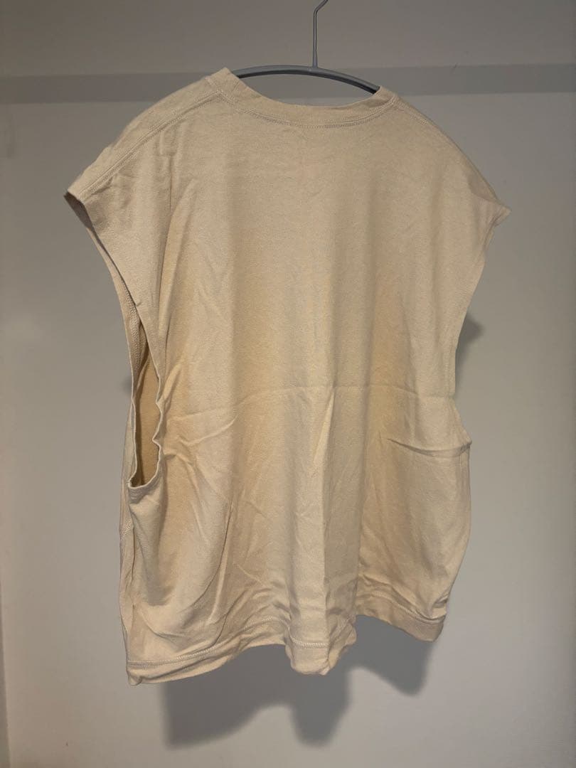 JIAN YE CIRCLE NOSLEE CHARCOAL タンクトップ