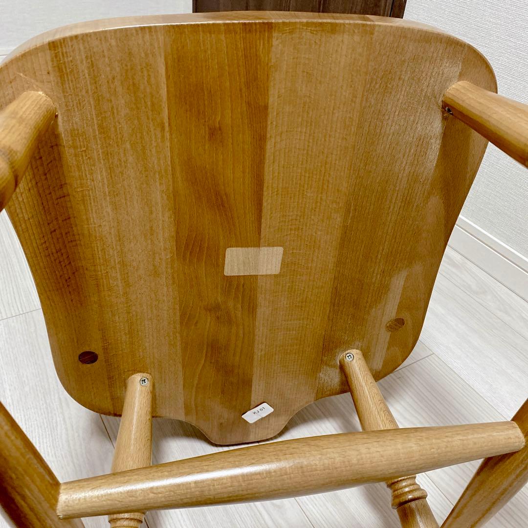 職人仕上げ ウィンザーチェア 座ぐり加工 透かし彫りスプラット ろくろ脚 天然木
