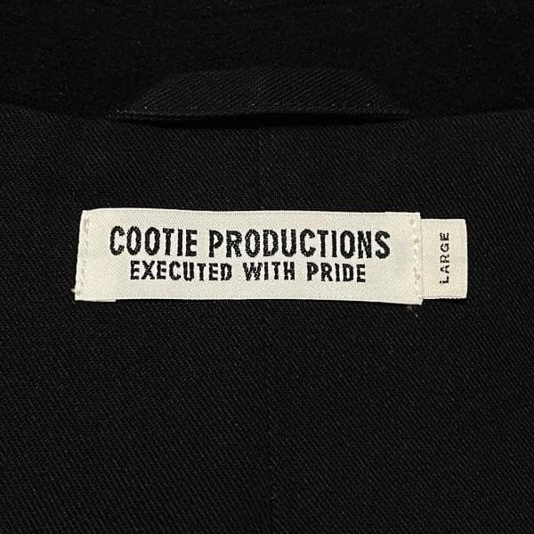 良品 定価70400円 COOTIE ウールモッサ チェスターコート ブラックL