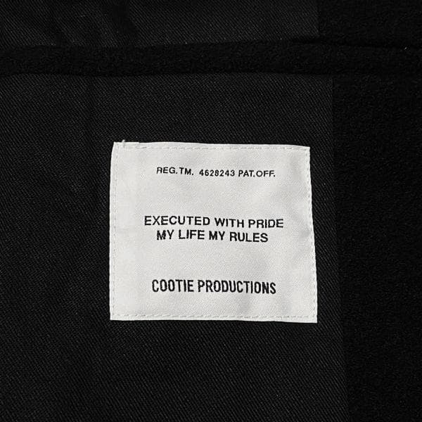 良品 定価70400円 COOTIE ウールモッサ チェスターコート ブラックL