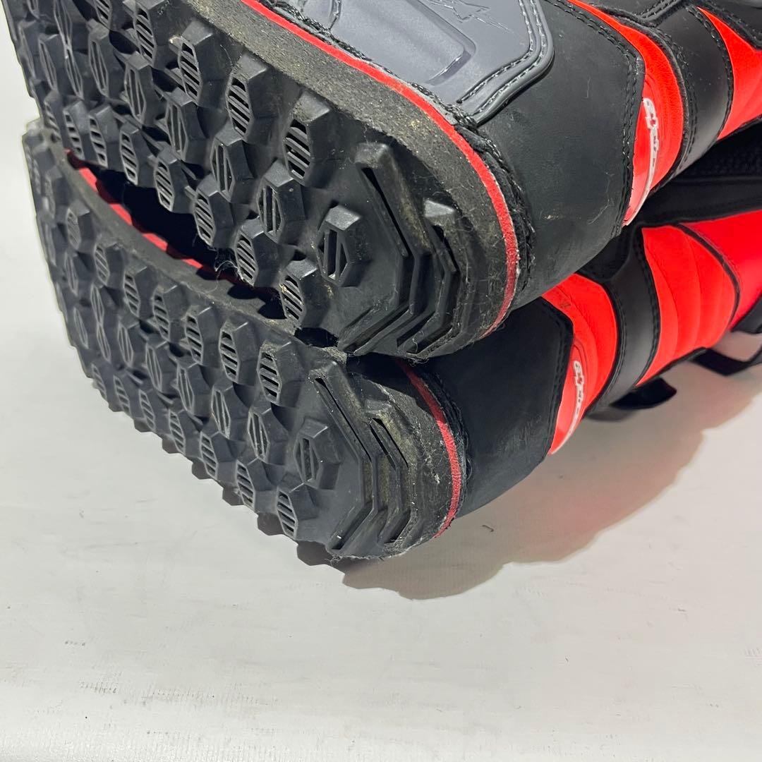 希少　Alpinestars 赤黒白　トライアルブーツ　tech-T 44.5