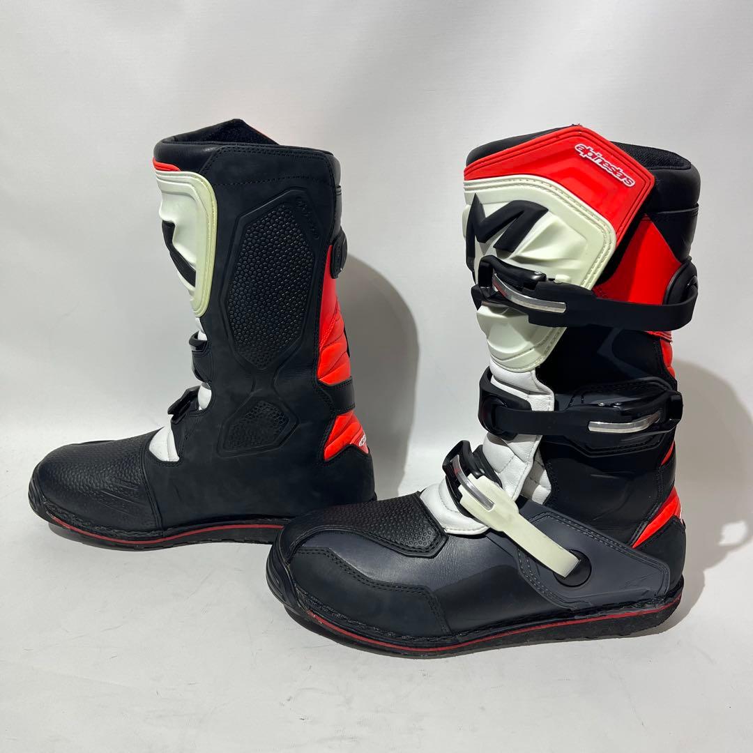 希少　Alpinestars 赤黒白　トライアルブーツ　tech-T 44.5