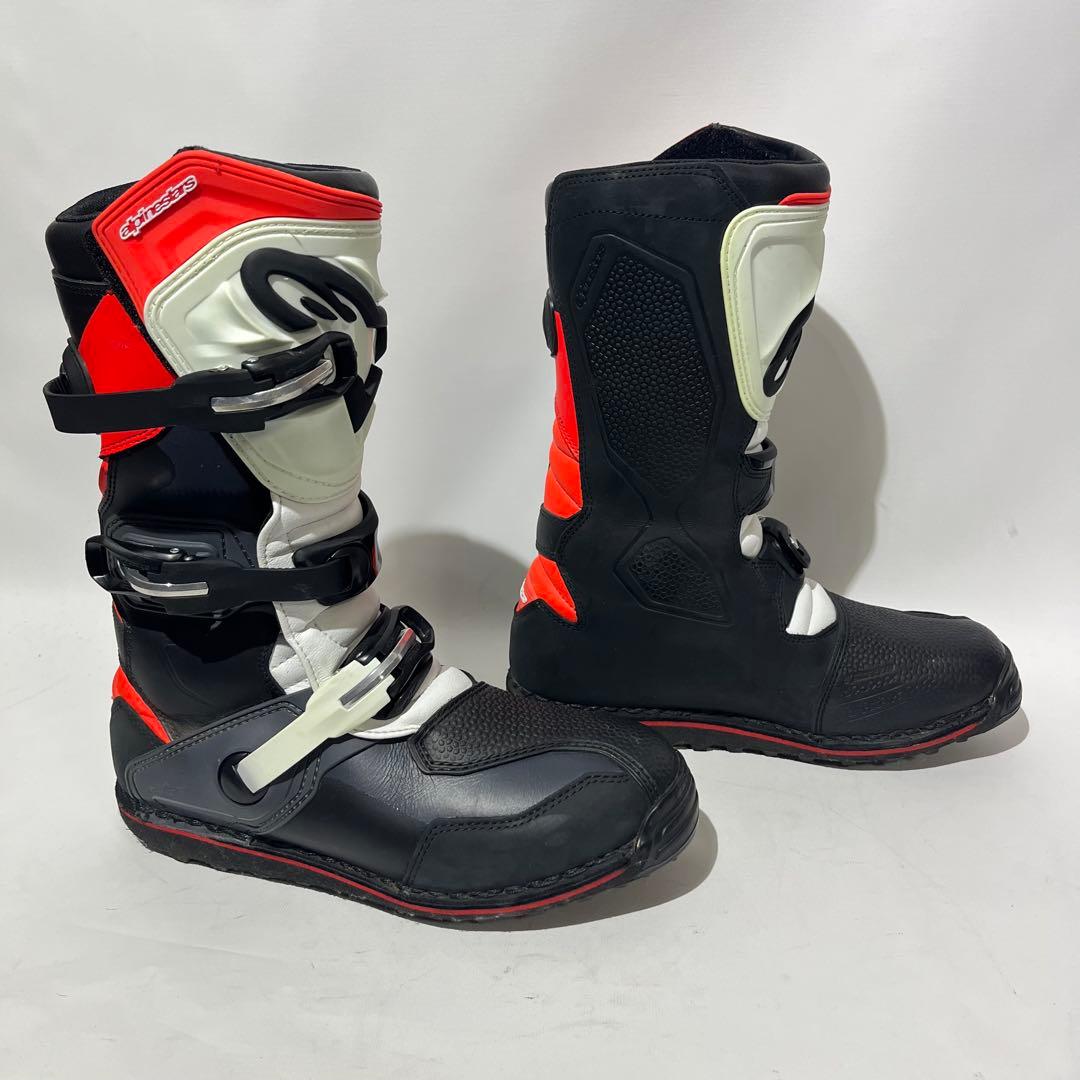 希少　Alpinestars 赤黒白　トライアルブーツ　tech-T 44.5