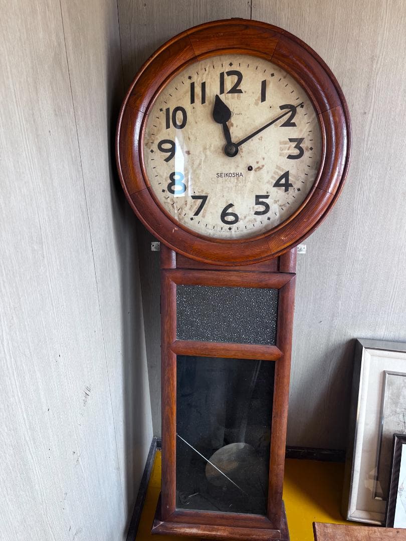 SEIKOSHA 木製柱時計