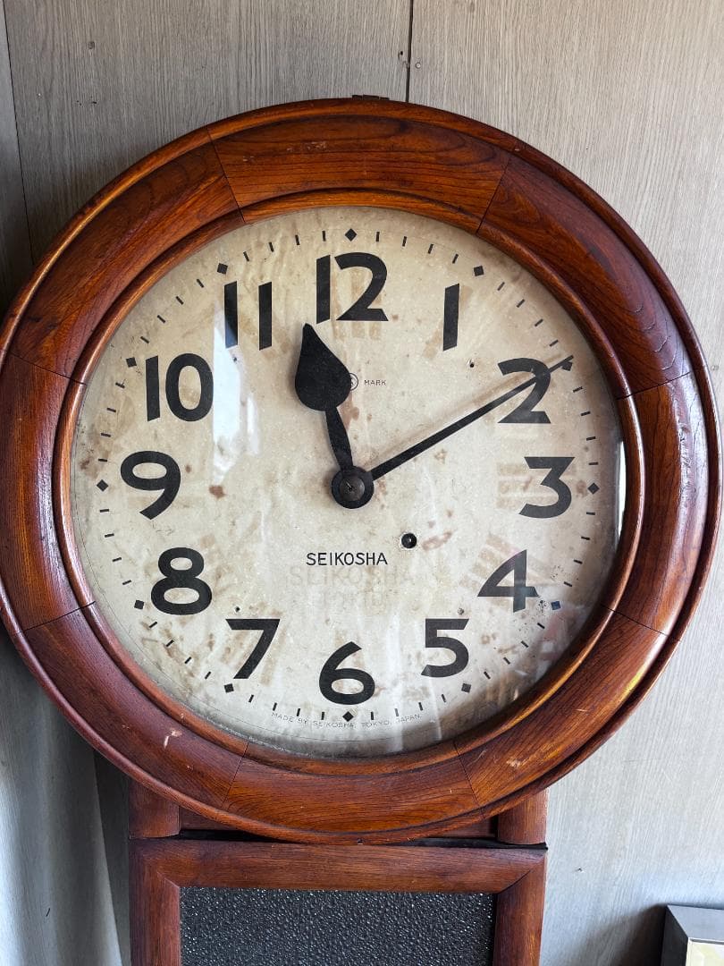 SEIKOSHA 木製柱時計