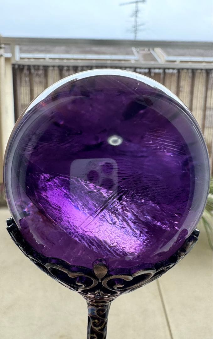 アメジスト スフィア 丸玉 大玉 70mm 最高品質 レア