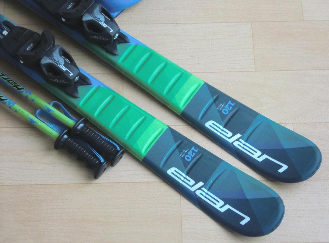 ■11月限定■送料無料■ELAN■子供用スキーセット■120/22.5■WAX■