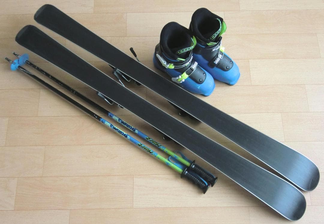 ■11月限定■送料無料■ELAN■子供用スキーセット■120/22.5■WAX■