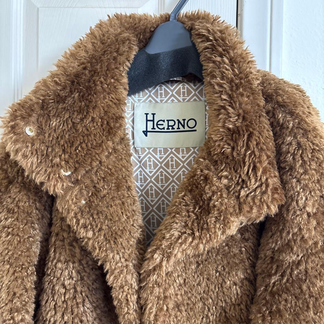 Herno ブラウン ファーコート