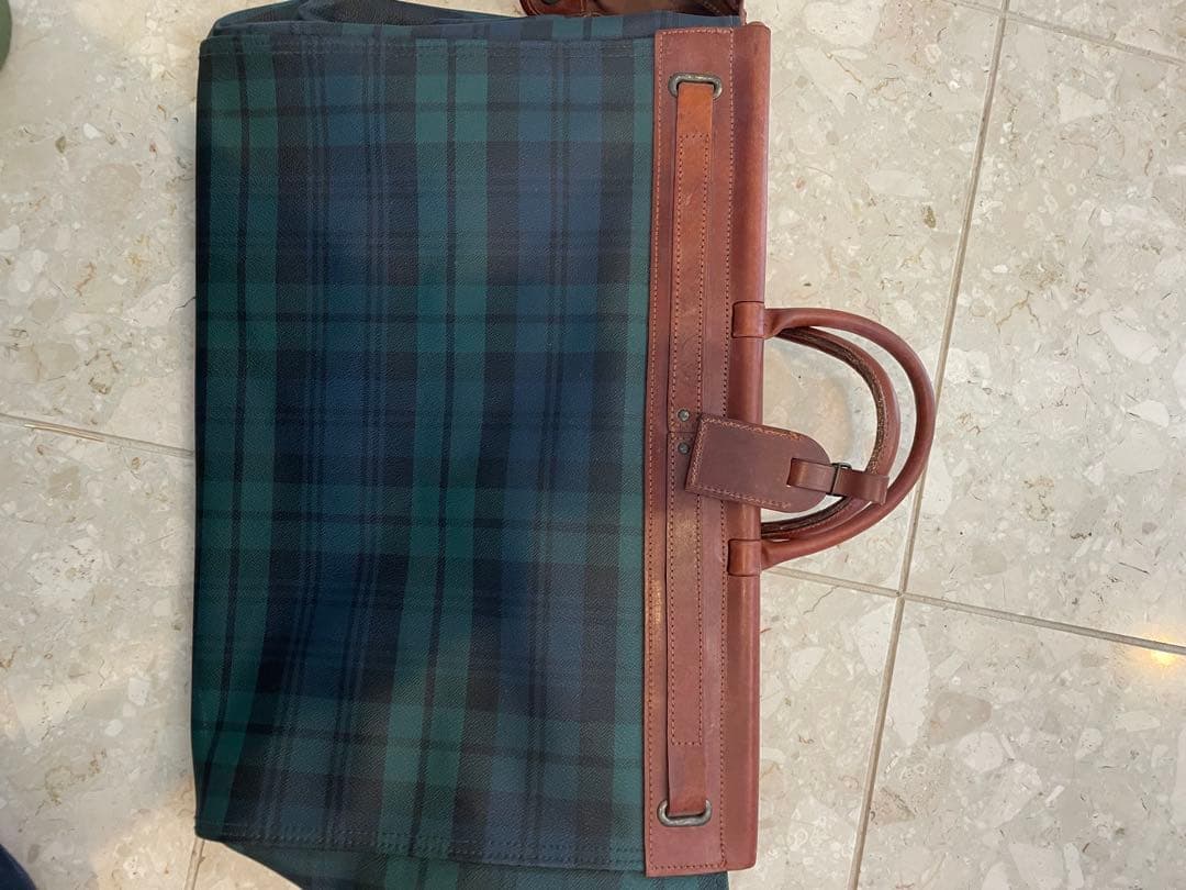 ラルフローレン　ブラックウォッチ ボストンバッグ