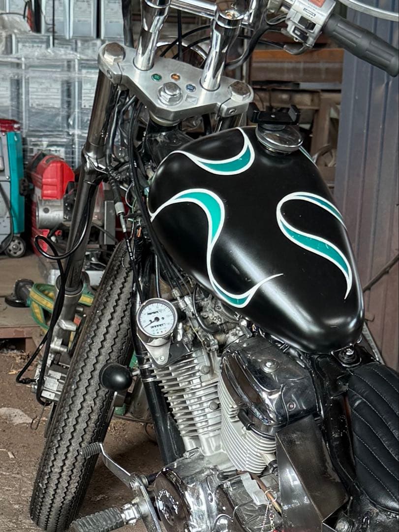 t&f製 マスタングタンク スティード用 アメリカンバイク steed400