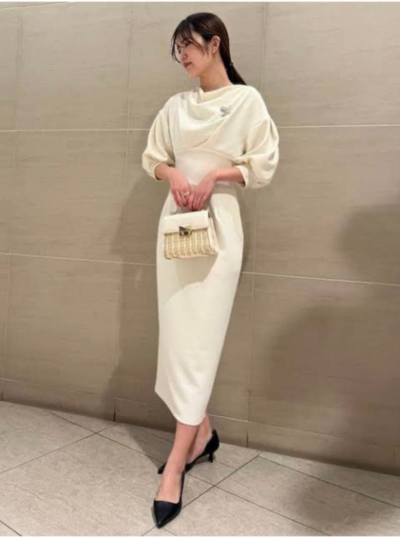 今季新作[セルフォード] ドレープタイトカットワンピースCELFORDレディース