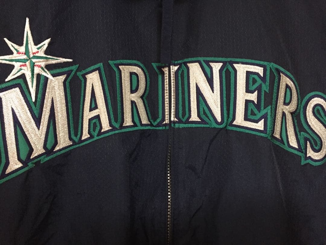MLB シアトル・マリナーズ　ナイロンスタジャンM フリースなし