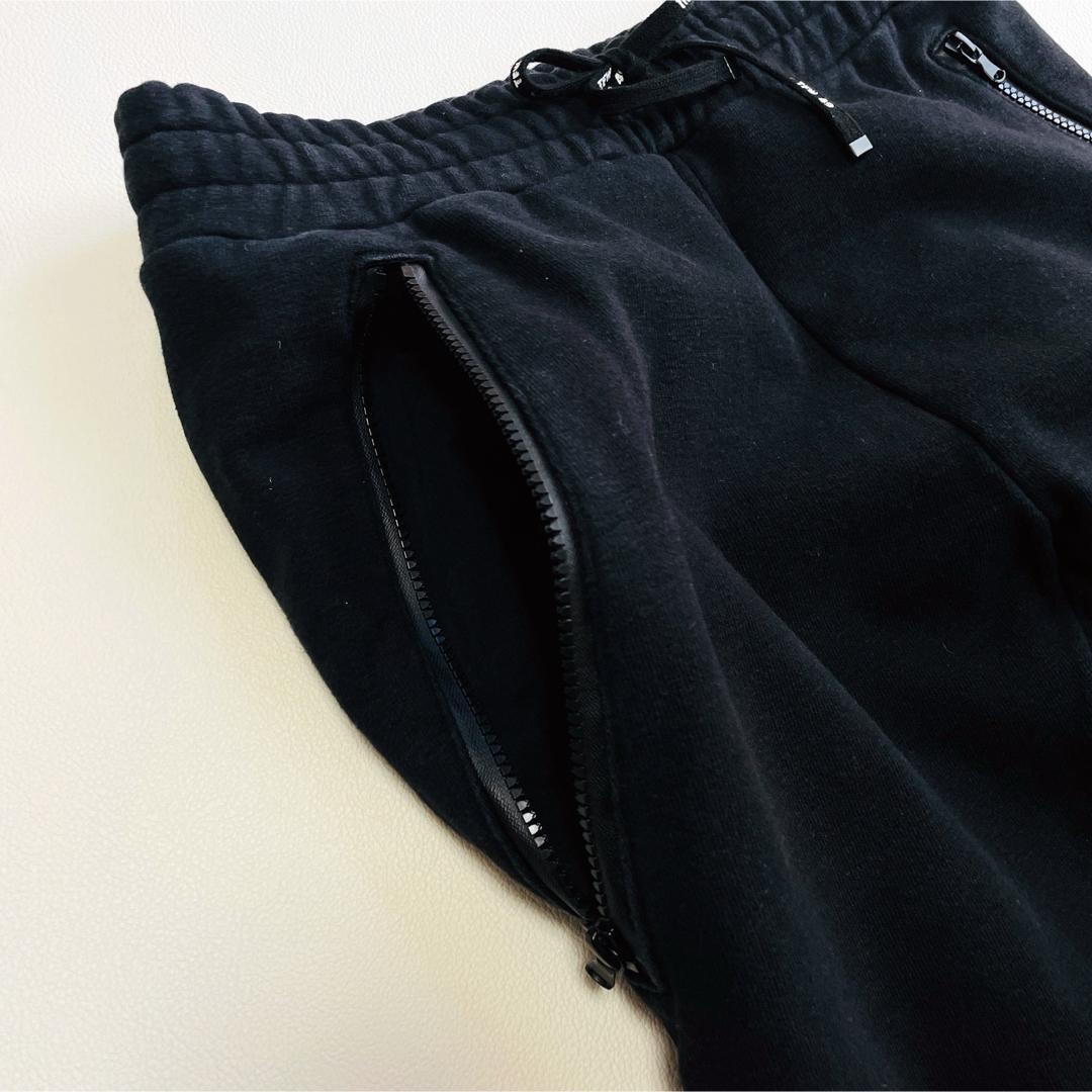 6736 TFW49 ジョガーパンツ　コットン　ストレッチ　スウェット　ブラック