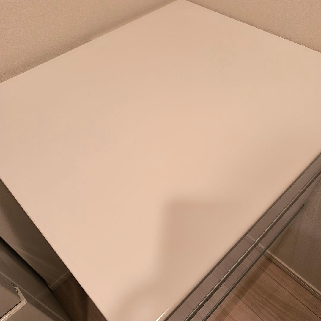 美品保証5年！ホワイト 3段引き出し レンジ台