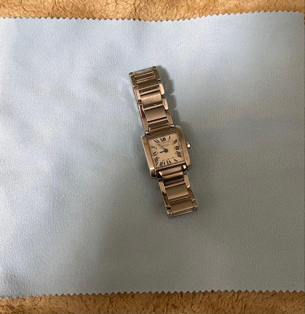 ステンレススチール クォーツ腕時計 シルバー