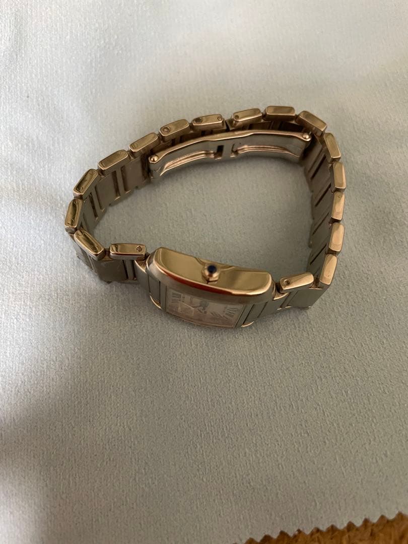 ステンレススチール クォーツ腕時計 シルバー