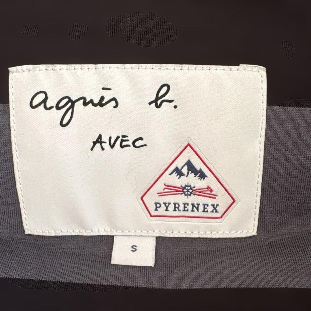 agnes b. AVEC PYRENEX ダウンベスト ブラック　ピレネックス
