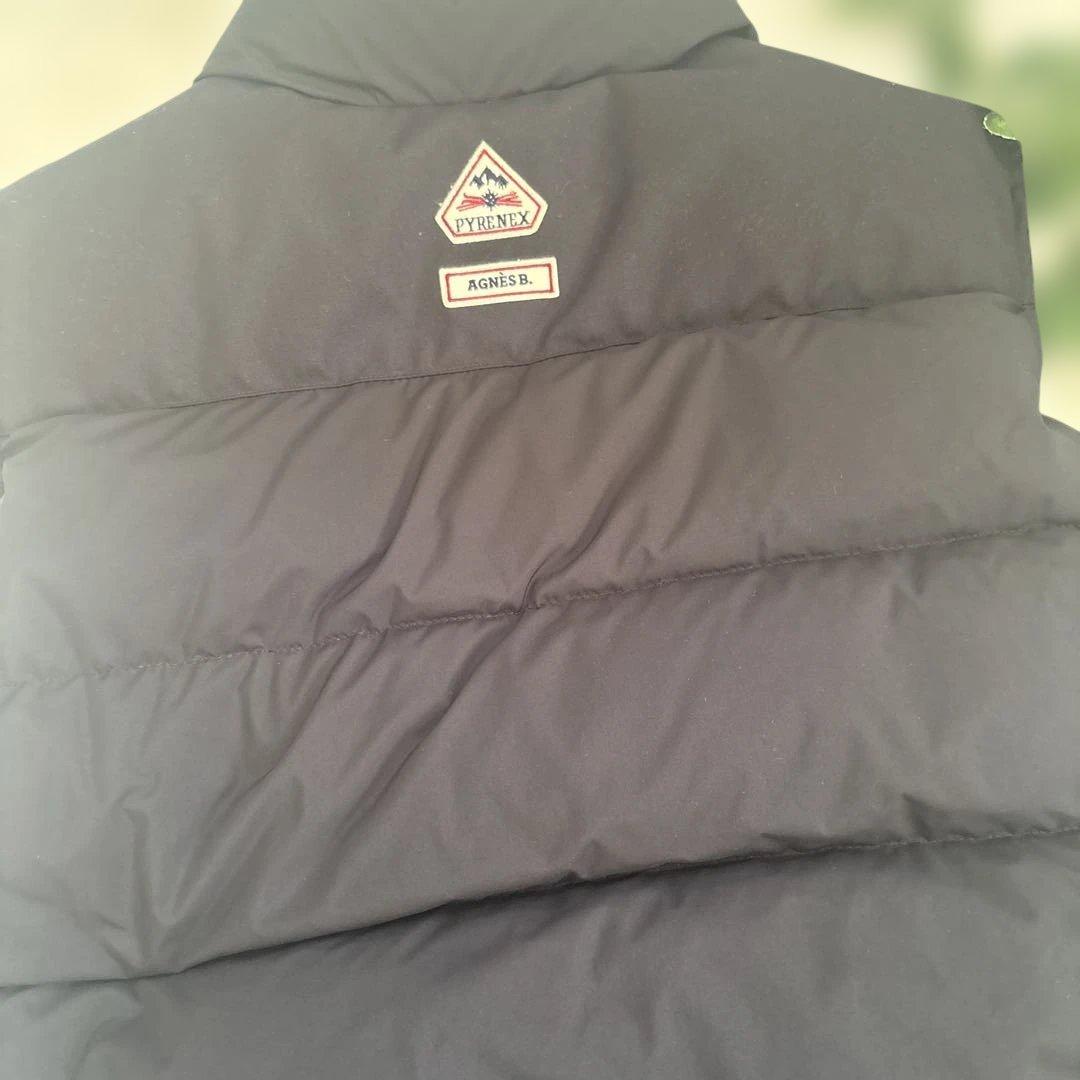 agnes b. AVEC PYRENEX ダウンベスト ブラック　ピレネックス