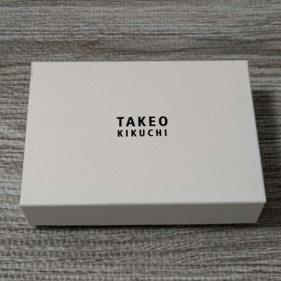 TAKEO KIKUCHI オレンジ レザー キーケース