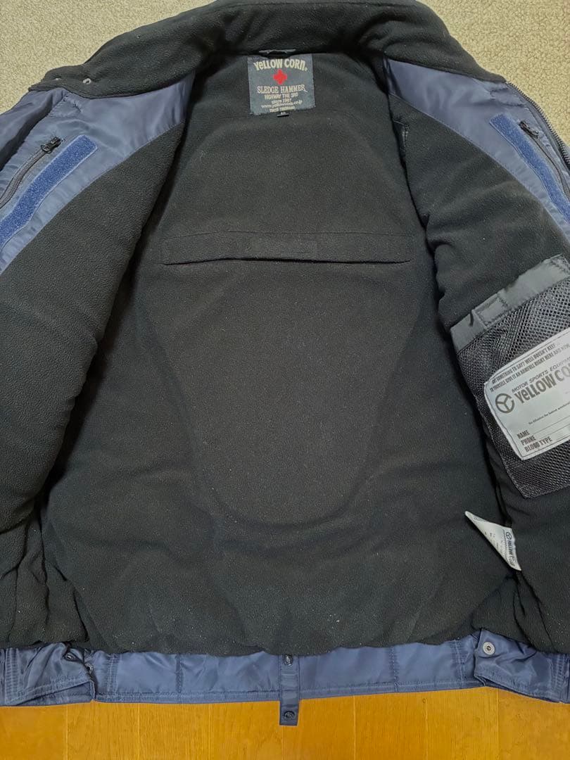 YELLOW CORN バイクジャケット ネイビー　ウィンター