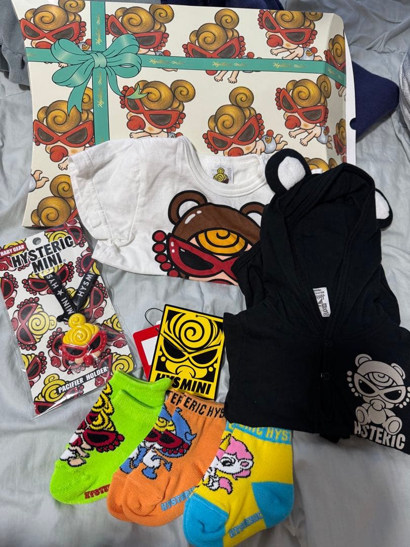 HYSTERICMINIキャラクターTシャツ靴下おしゃぶりホルダーセット最終値下