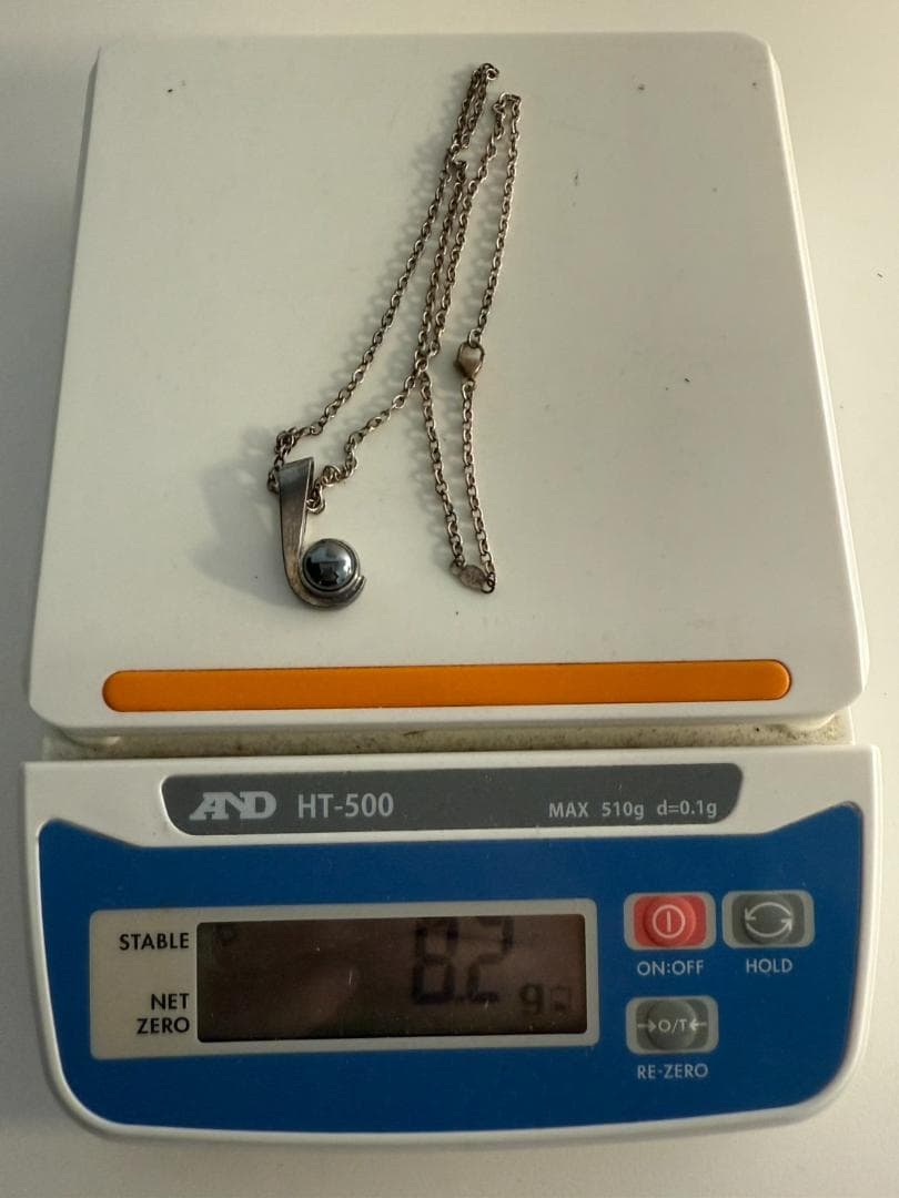   ハンスハンセン ヘマタイト ネックレス　#4506-4