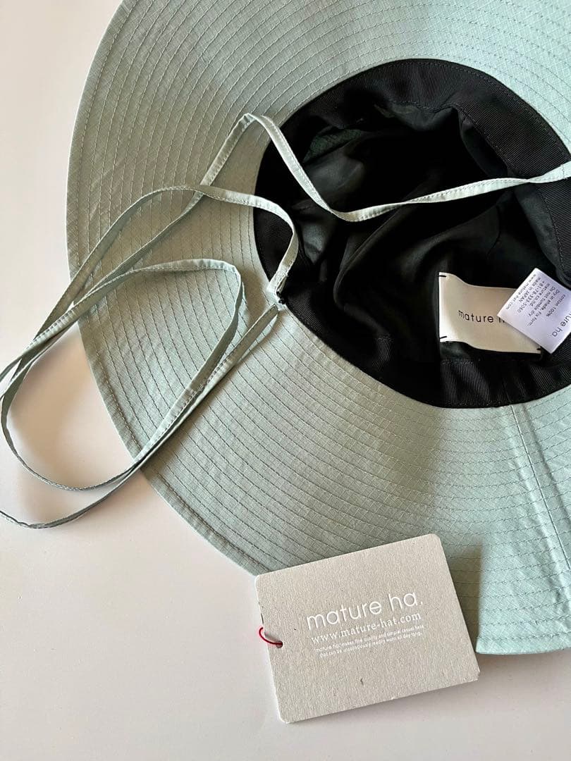 mature ha. オーガニックコットン ガーデンハット 試着のみ