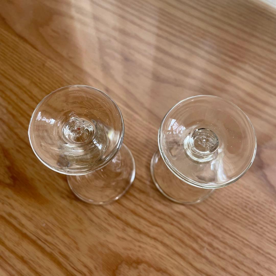 倉敷ガラス　小谷真三 ワイングラス　2脚セット　小谷眞三　ペア