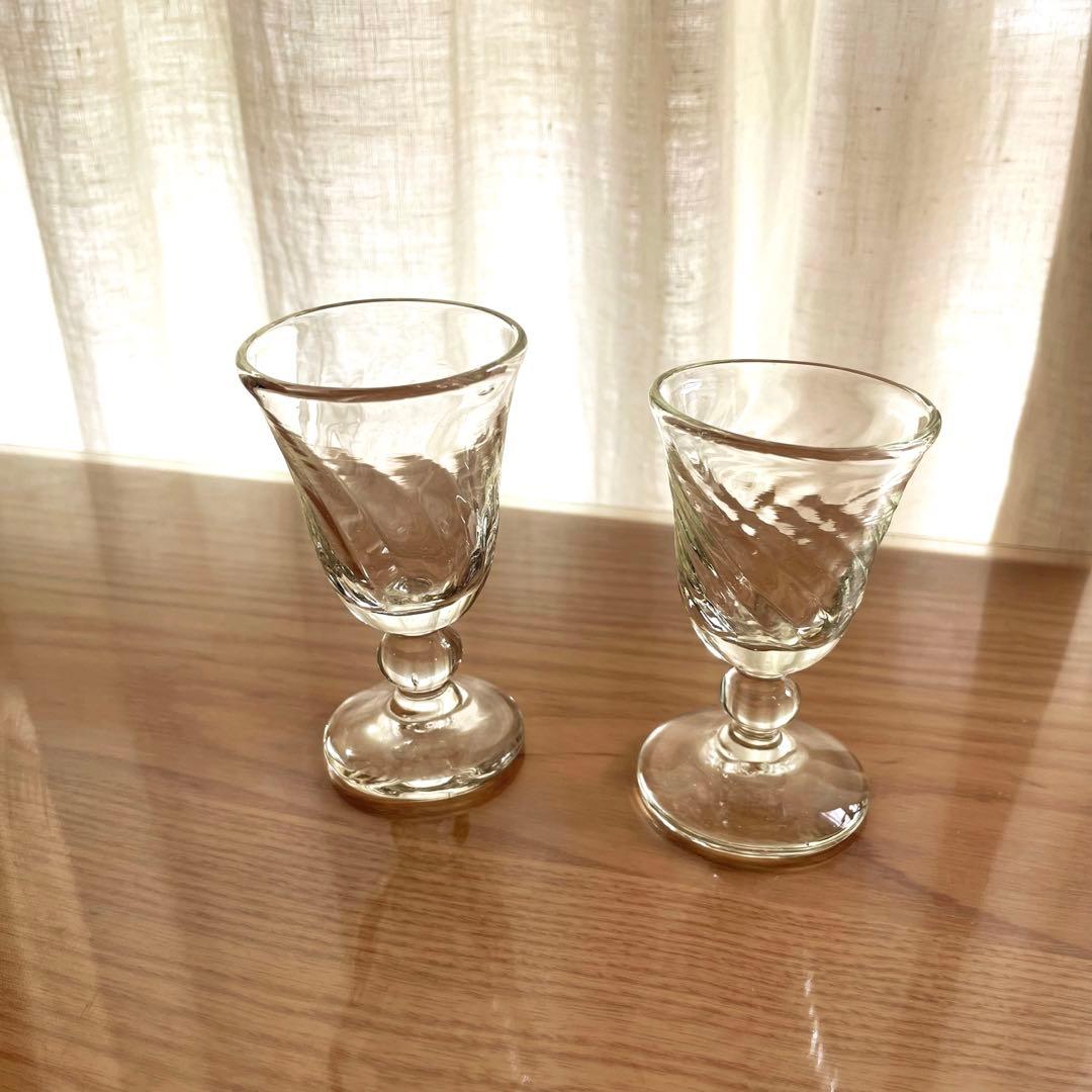 倉敷ガラス　小谷真三 ワイングラス　2脚セット　小谷眞三　ペア