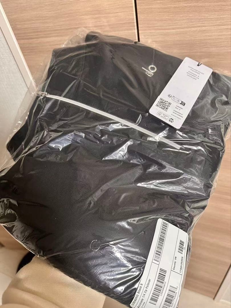 alo Accolade 1/4 Zip pullover ブラック　M