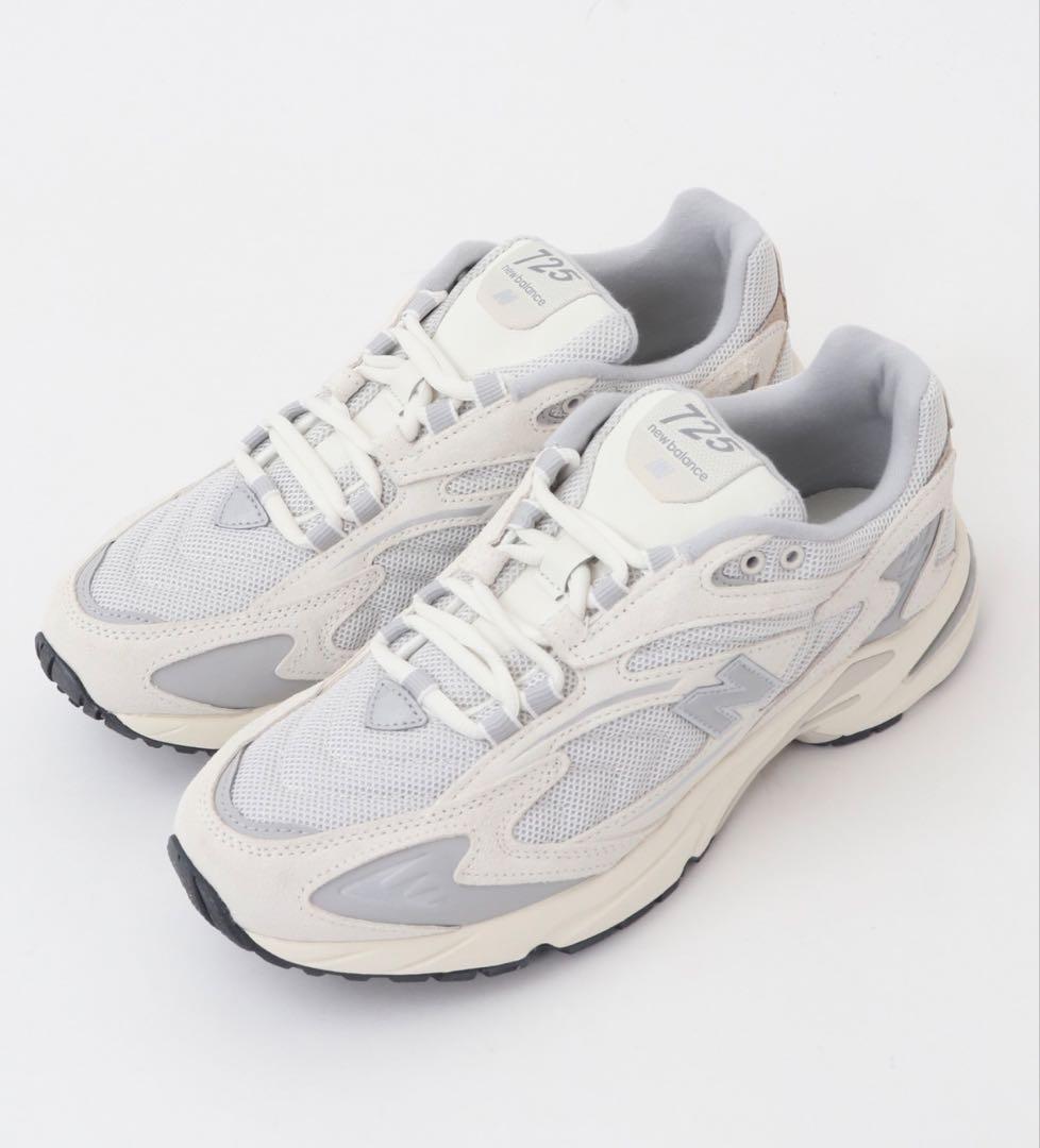 New Balance 725 ホワイト/グレー スニーカー 24cm