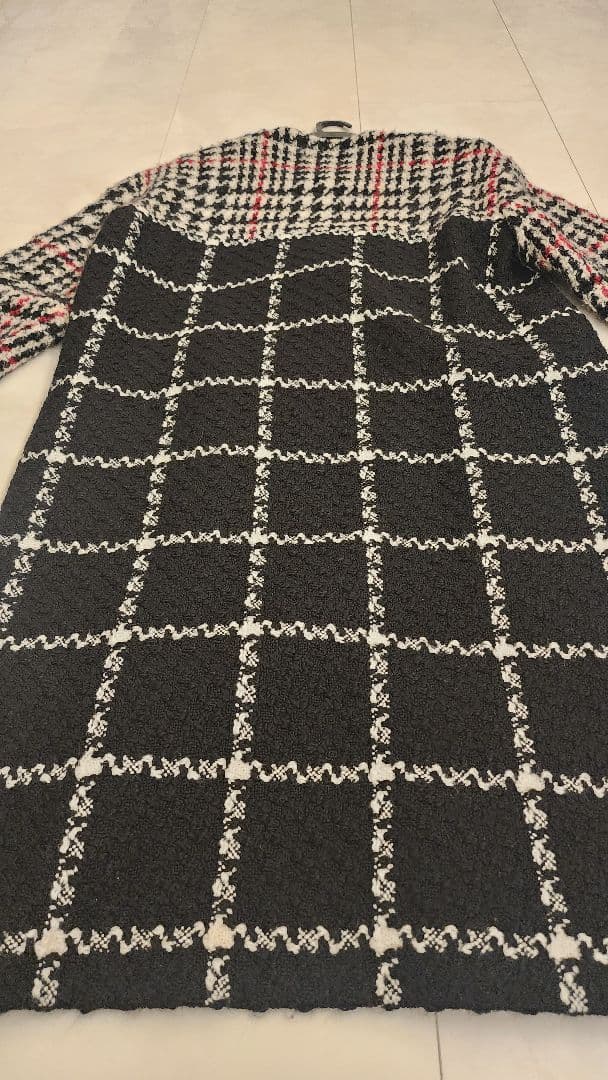 グレースゴンチネンタル　ダイアグラム　チェック柄ロングコート　36