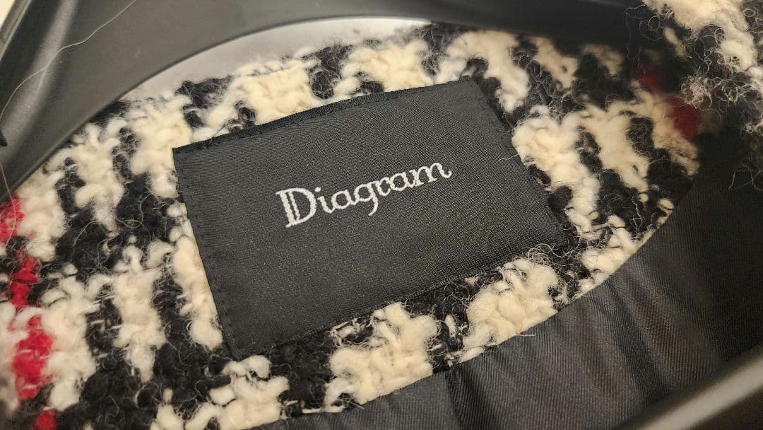 グレースゴンチネンタル　ダイアグラム　チェック柄ロングコート　36