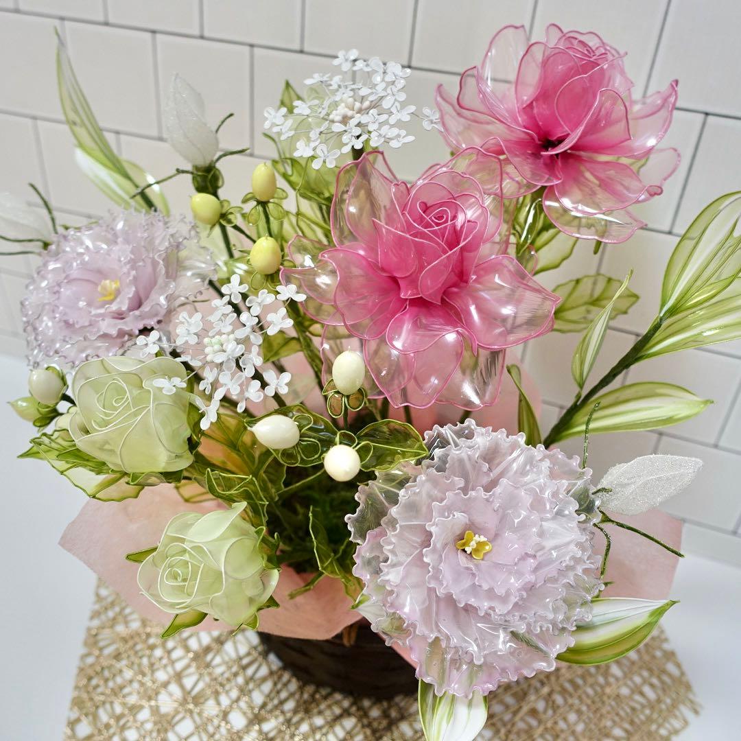 アメリカンフラワー（バラ、トルコキキョウ）ディップフラワー