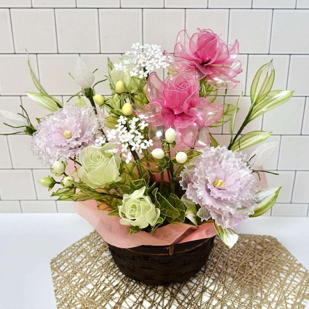 アメリカンフラワー（バラ、トルコキキョウ）ディップフラワー