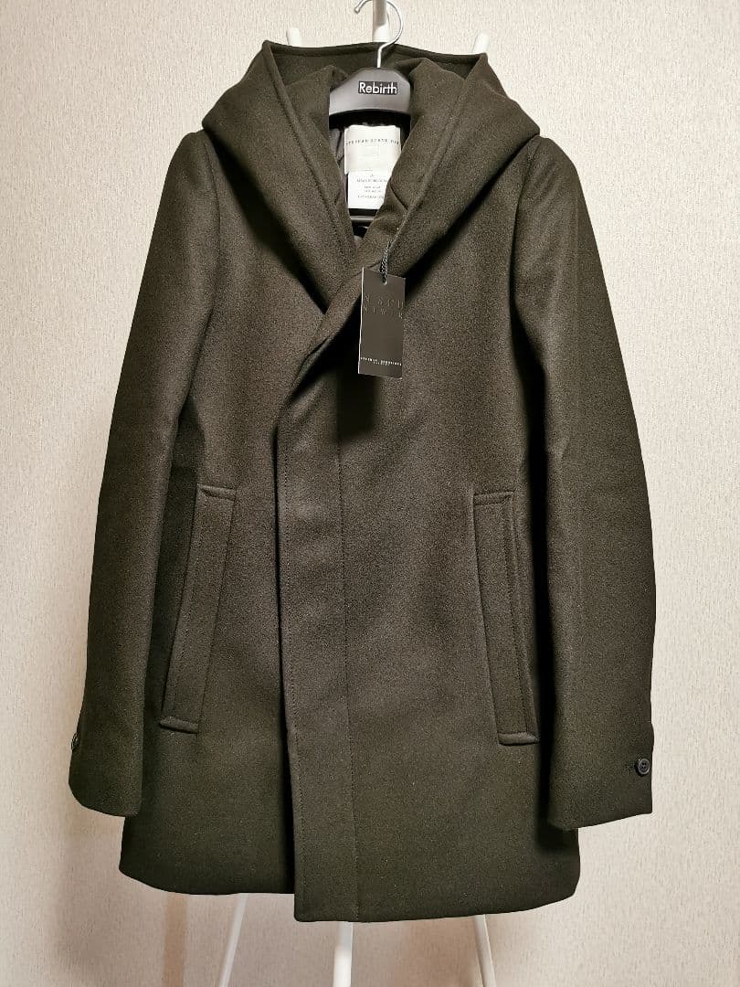 新品未使用 ステファンシュナイダー フーデッドコート ダークブラウン