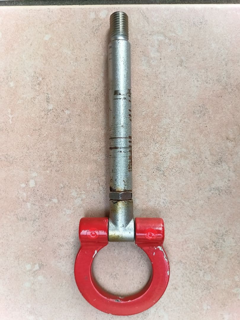 CLOS製牽引フック 赤色 アバルト500用 595/695など